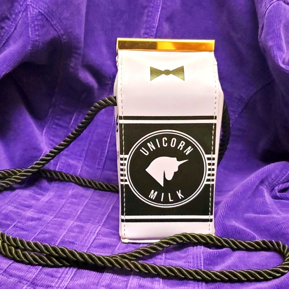 Dollskill Unicorn Milk Carton Purse
